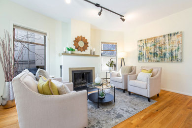 Eclectic living room photo in Seattle