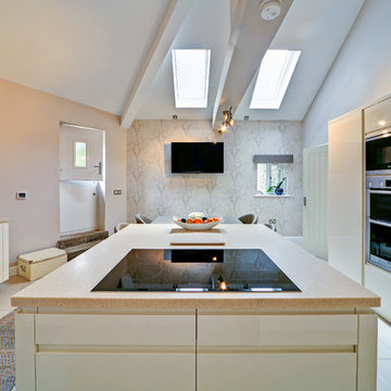 Gloss Ivory Kitchen Installed in Stalybridge, Tameside