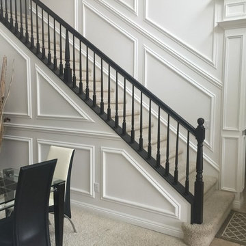 Staircase and Fireplace Wainscot Paneling
