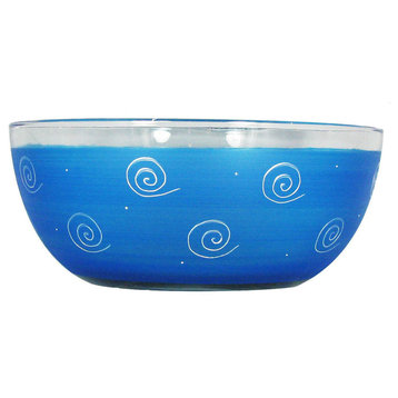 Frosted Curl Turquoise 11" Bowl