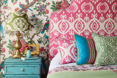 Farmhouse bedroom in Cornwall.