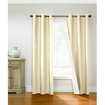 Prelude Grommet Curtain Panel 40 x 84 in Natural