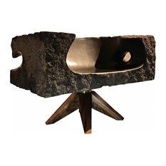 Lava Rock Throne Chair
