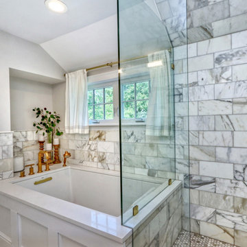 Melrose Bathroom Soaking Tub and Shower