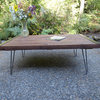 Industrial Coffee Table From Salvaged Barnwood With Hairpin Legs