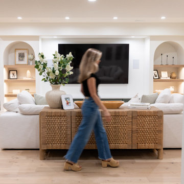 Luxury Basement Remodel with Custom Bar, Wine Display & Wellness Retreat