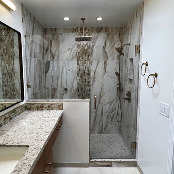 Warm and Neutral Master Bath