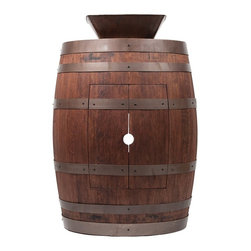 Premier - Wine Barrel Vanity Package with 14" Square Vessel Sink - Whiskey Finish - Bathroom Vanities And Sink Consoles