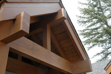 Inspiration for a rustic home design remodel in Seattle