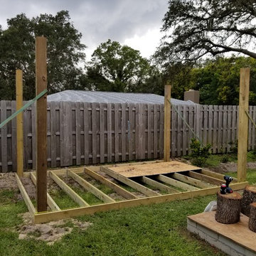 Back yard pergola