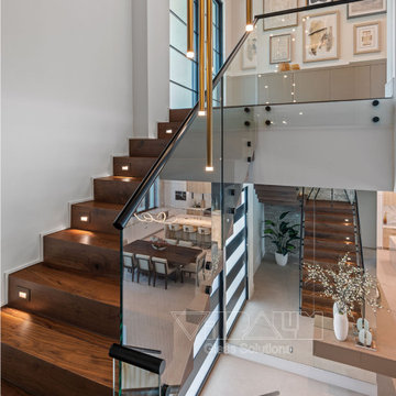 Standoff Glass Railing system