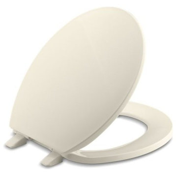 Kohler Brevia with Quick-Release Hinges Round-Front Toilet Seat, Almond