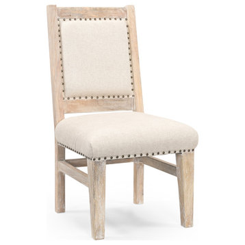 Kelcy Upholstered Wood Accent Chair