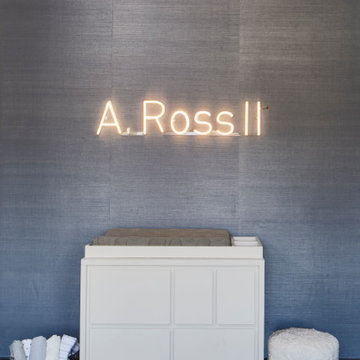 Cool Blue Sophisticated Nursery