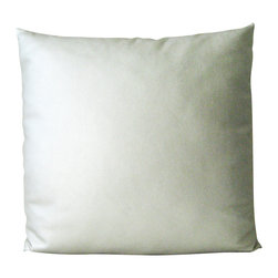 DECORATIVE PILLOWS MIAMI - Newman Pillow, Matte Silver, 18"x18" - Decorative Pillows