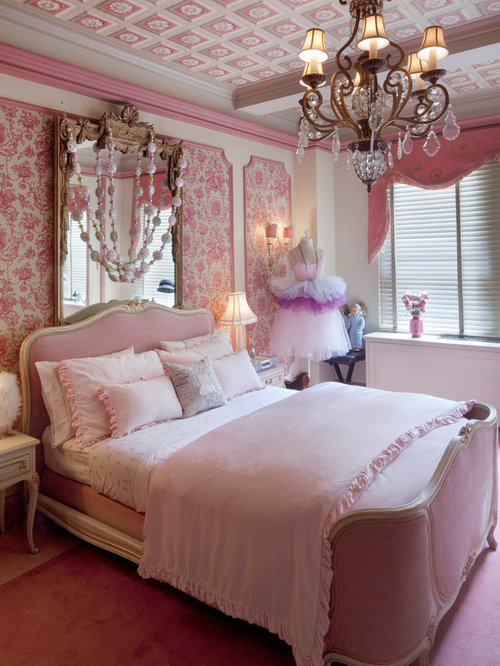 Pink Bedroom Home Design Ideas, Pictures, Remodel and Decor