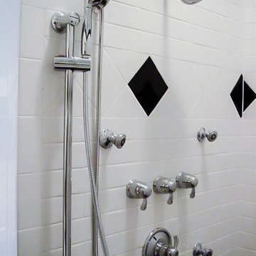 Black & White Master Bathroom in Lititz