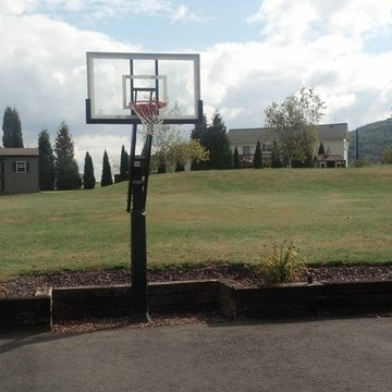Stacy F's Pro Dunk Gold Basketball System on a 30x30 in Sunbury, PA