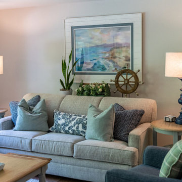 Coastal Classic Accent Furnishing in Living Room