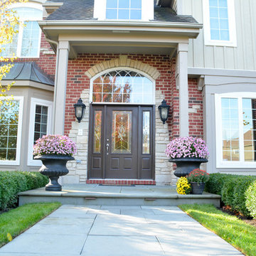McHenry Front Landscaping Entryway