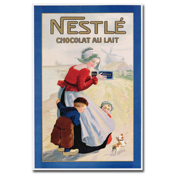 'Nestle Chocolat au Lait' Canvas Art