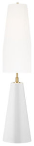 Kelly by Kelly Wearstler Lorne 1 Light Table Lamp in Arctic White