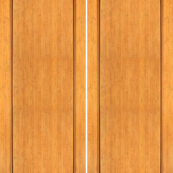 BM-30 Interior Bamboo Contemporary 1 Panel Modern Double Door - Interior Doors