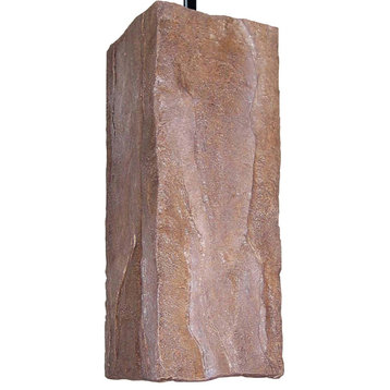 A19 Lighting PN18011-BR-WCC 1-Light Stone Pendant Brown (White Cord & Canopy)