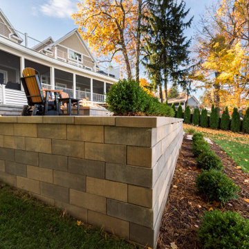 Transforming a Steep Lakefront Slope into an Entertaining Patio | Horton, MI