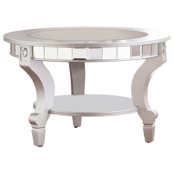 Scottsdale Glam Mirrored Round Cocktail Table