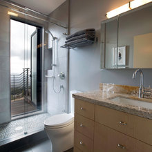 indoor outdoor shower half bath