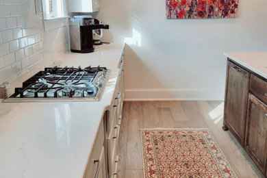 Kitchen design complete with texture, color and pattern with this runner rug!
