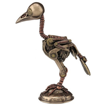 Steampunk Crow Skeleton Figurine Statue Sculpture by Veronese Design