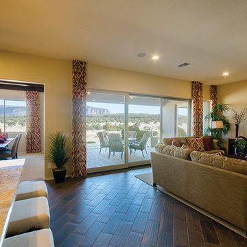 Sliding glass door offers superior views to the Arizona landscape