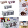 Home Kitchen Multi Purpose Storage Container Spice Jars 3-Pieces