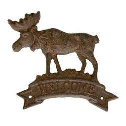 Metal Moose Welcome Sign - Products
