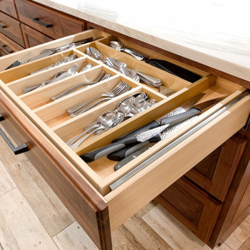 Deluxe Walnut Kitchen & Island