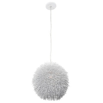 Varaluz 169P01WH Urchin 1-Light Pendants, White