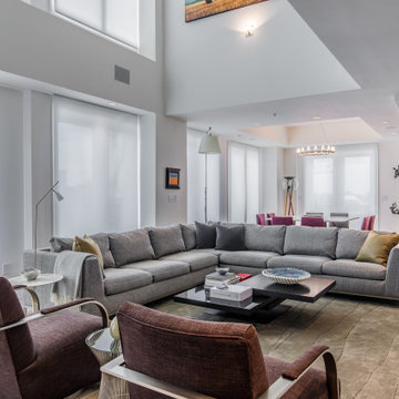 High-Rise Penthouse Living Area Remodel by Renowned Renovation