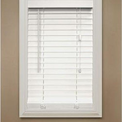 Home Decorators Collection - Home Decorators Collection Faux Wood Blinds. White Faux Wood Blind, 2 in. Slats, - Window Blinds