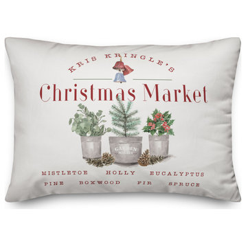 Kringle Christmas Market 7 20x14 Spun Poly Pillow