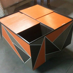 Record Storage: Open Sliding Door - Media Cabinets