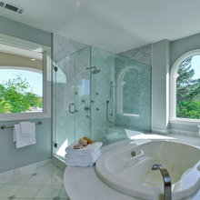 Window above jacuzzi