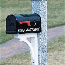 Gray Rock Granite Mail Post - Mailboxes