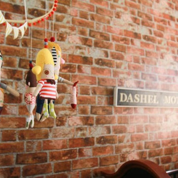 Brick Accent Wall In Nursery