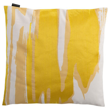Safavieh Julienne Pillow Mustard/White 18" X 18"