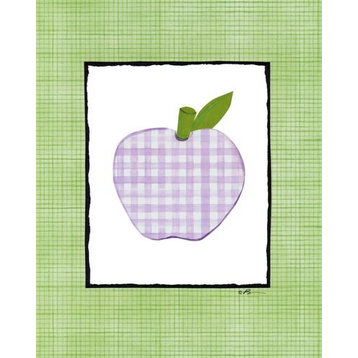 Patchwork Apple, Ready To Hang Canvas Kid's Wall Decor, 8 X 10