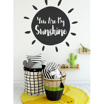 You Are My Sunshine Wall Decal, Black