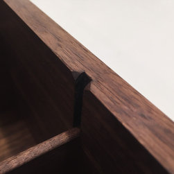 Walnut Box with Dividers - Jewelry Boxes And Organizers