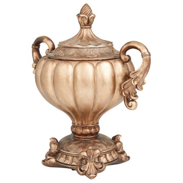 Traditional Bronze Polystone Decorative Jars 560515
